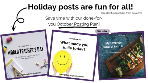 October holiday post ideas to help you grow your reach on social media