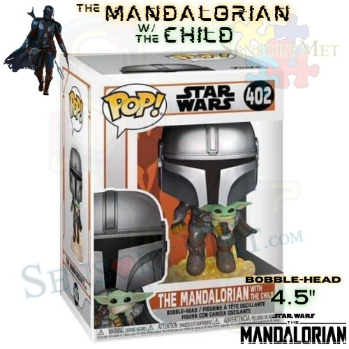 Funko POP! Star Wars: The Mandalorian with The Child Flying with Jet Pack #402