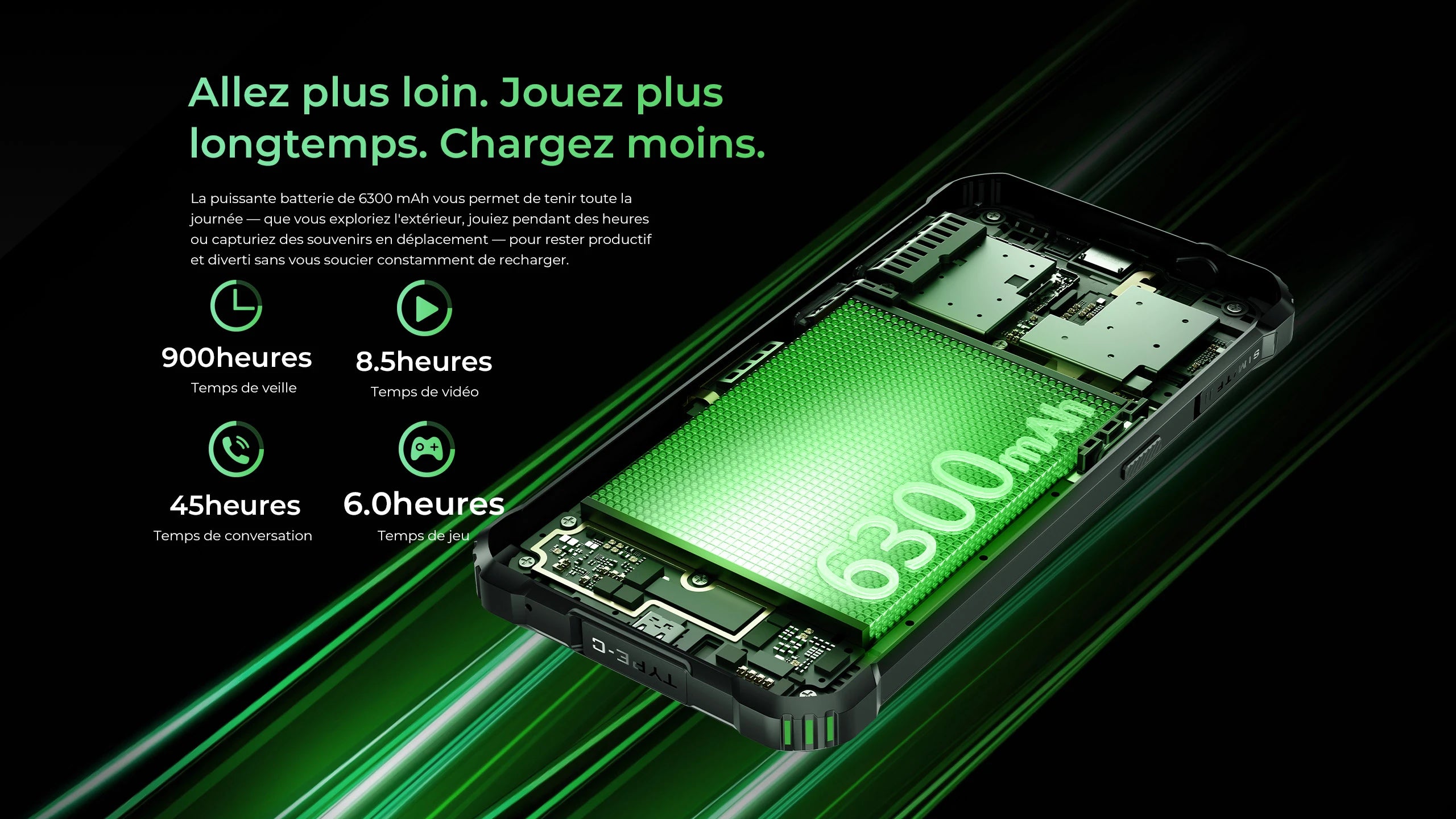Oukitel G5 French PC visual description