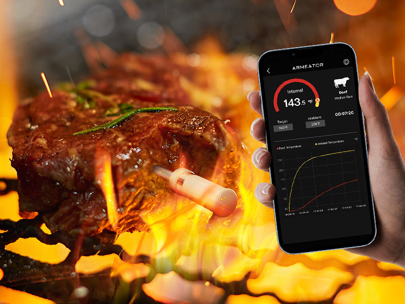 ARMEATOR A1 Wireless Bluetooth Meat Thermometer - ARMEATOR