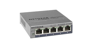 NETGEAR GS105Ev2 5-Port Gigabit Plus Switch - Gigpacket - Netgear 12 Port Switch