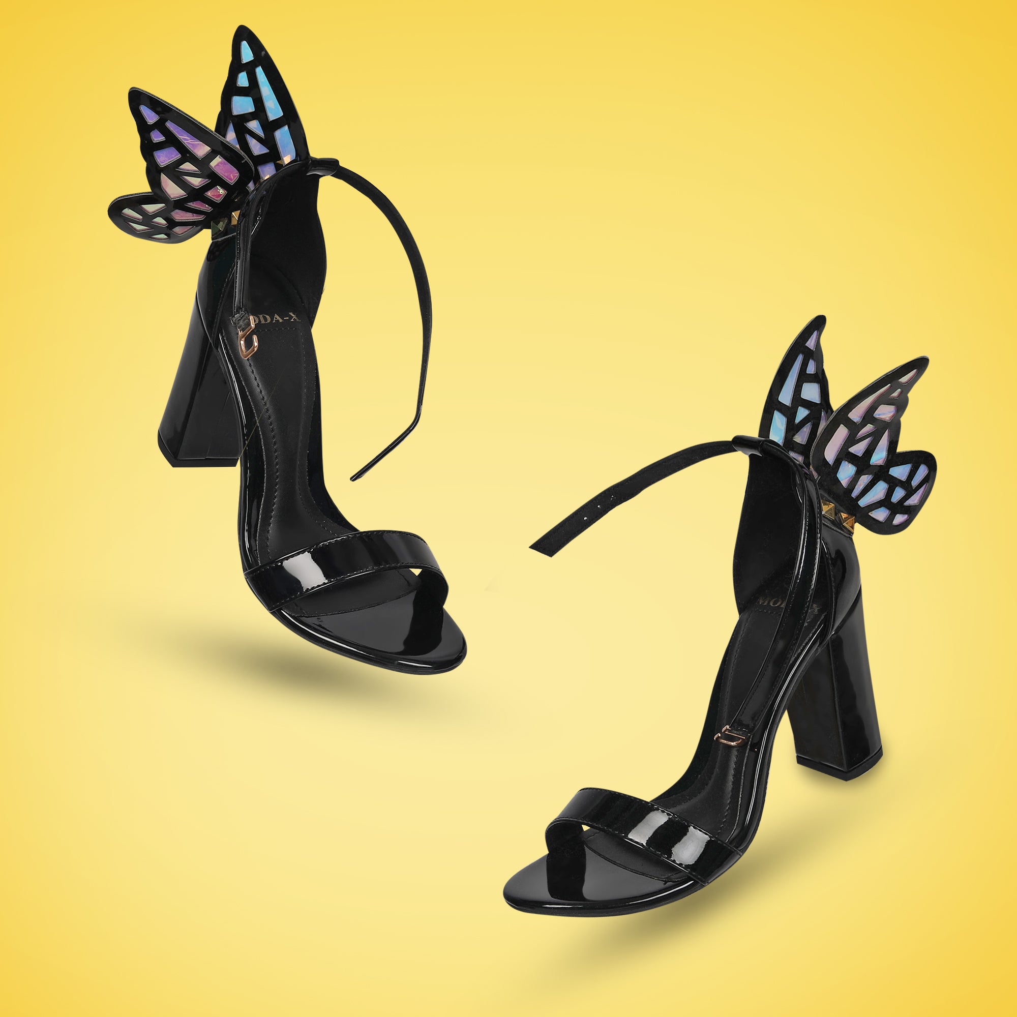 versace butterfly heels blue｜TikTok Search