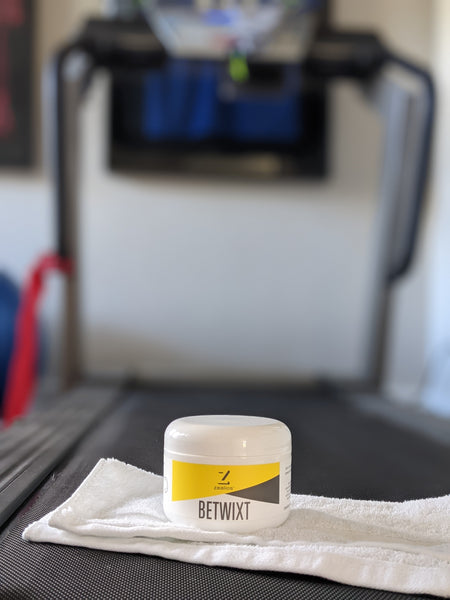 Treadmill tips and workouts with anti-chafe cream Betwixt