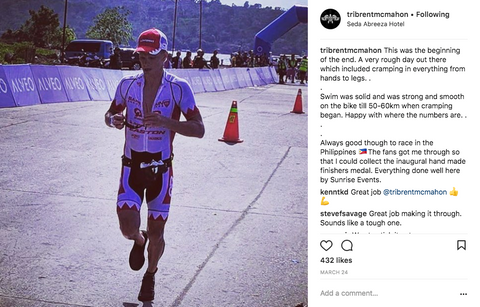 Brent McMahon at Ironman Davao in the Philippines
