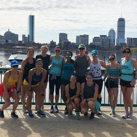 Arete Women's Running Club at the 2019 Boston Marathon