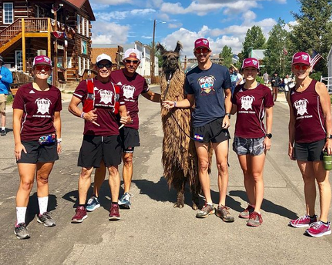 HAT Altitude Team racing with llamas