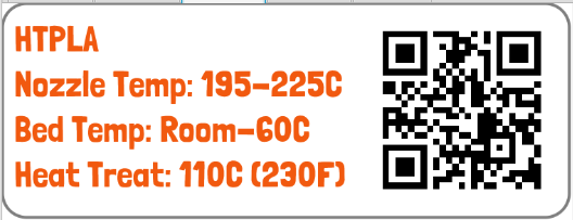 HTPLA Process Label