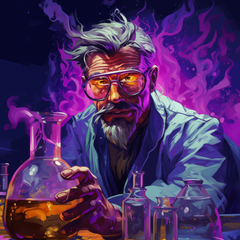 Midjourney AI Mad Scientist