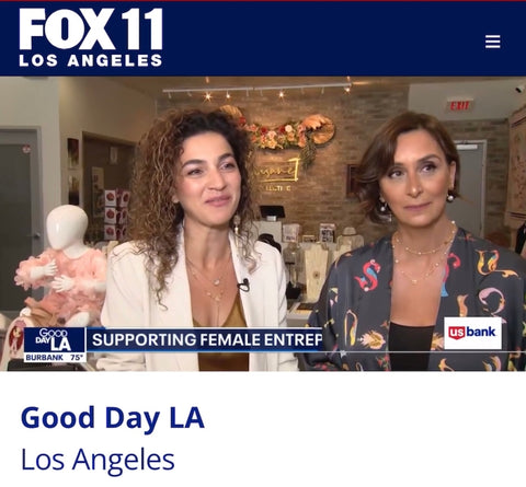 Anet Abnous and Lusine Simonyan Co-Founders of Lusanet Collective on Fox 11 News of Good Day LA with Araksya Karapetyan
