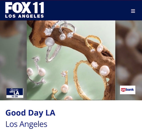 Araksya Karapetyan's favorite Nature Elegance Anet's Collection jewelry on Fox 11 News Good day LA