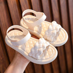 Sandales d'été a bout ouvert pour filles - Blanc - Nos Sandales
