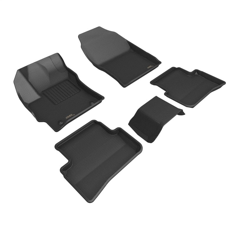 3D MAXpider Kagu Floormats Set (Black, Both Rows): Toyota GR Corolla 2023 - 2025