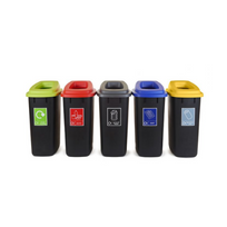 Bright Office Recycling Bins