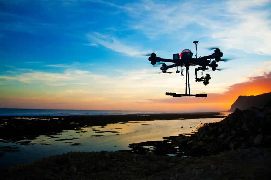 Drone used to clean beach