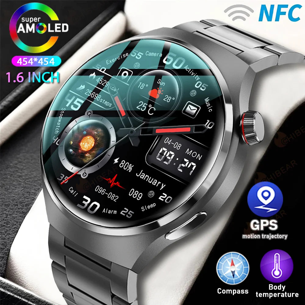 Men's Smartwatch: Heart Rate, Bluetooth, Waterproof