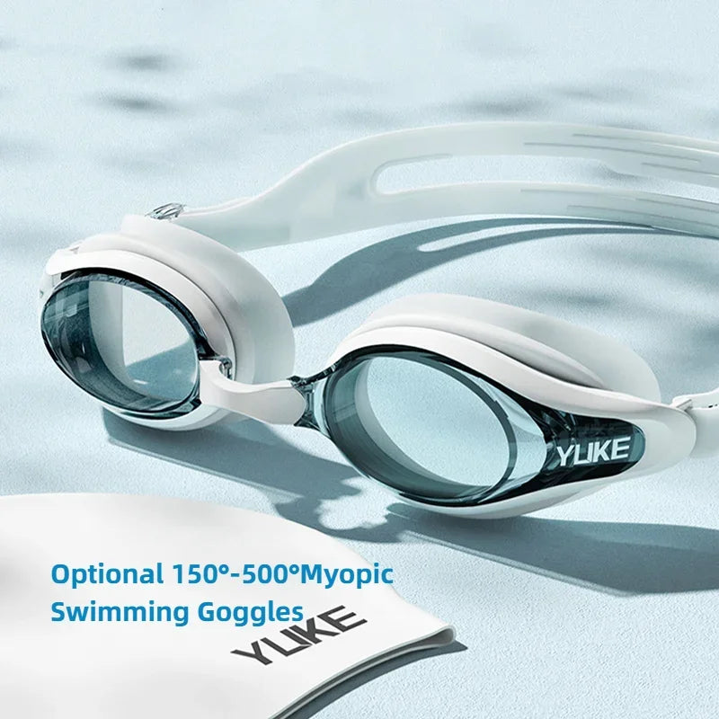 Adjustable Swimming Goggles Adult Myopia Anti-Fog Professional Waterproof UV Eyewear Protection Men Women Pool Glasses
