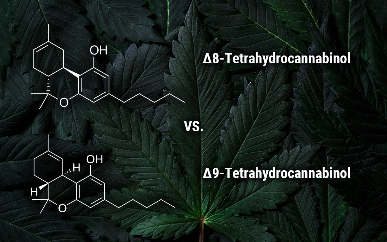 Delta 8 versus Delta 9 THC chemical structures