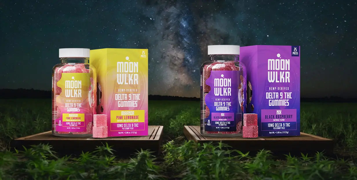 The best Delta 9 gummies for sleep in flavors pink lemonade and black raspberry