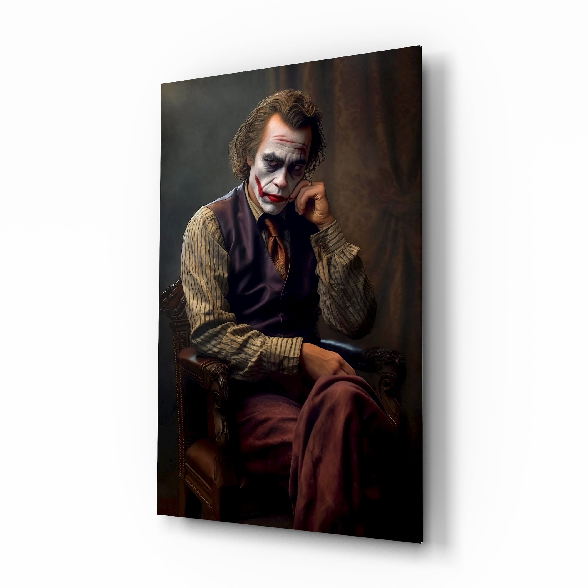 Joker the Thinker Glass Wall Art || Designer's Collection – Insigne Art ...