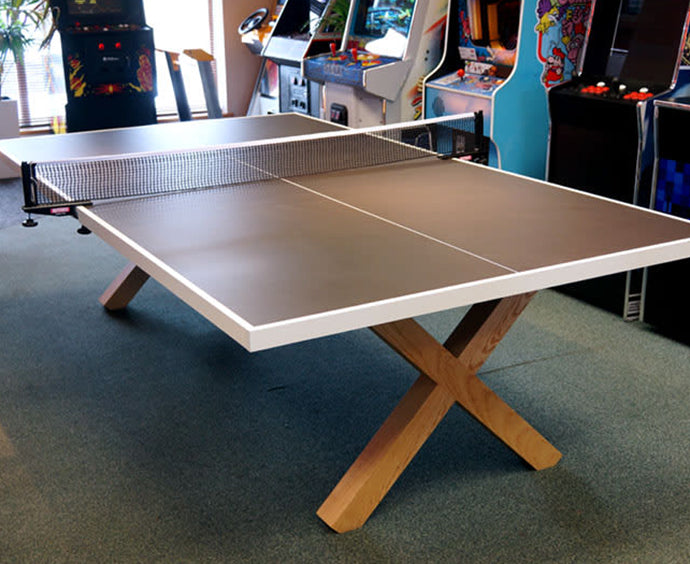 Table tennis table assembly in Long Island, NY.