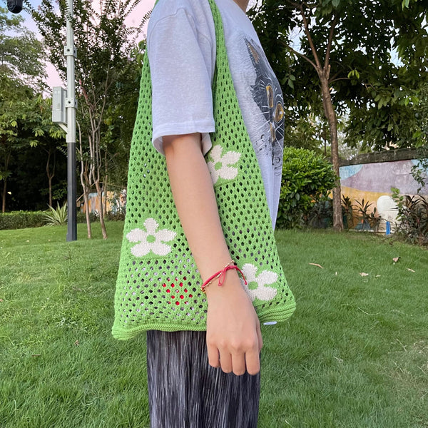 Hand Woven Ribbon/Yarn Handbag 6561 – MIIO