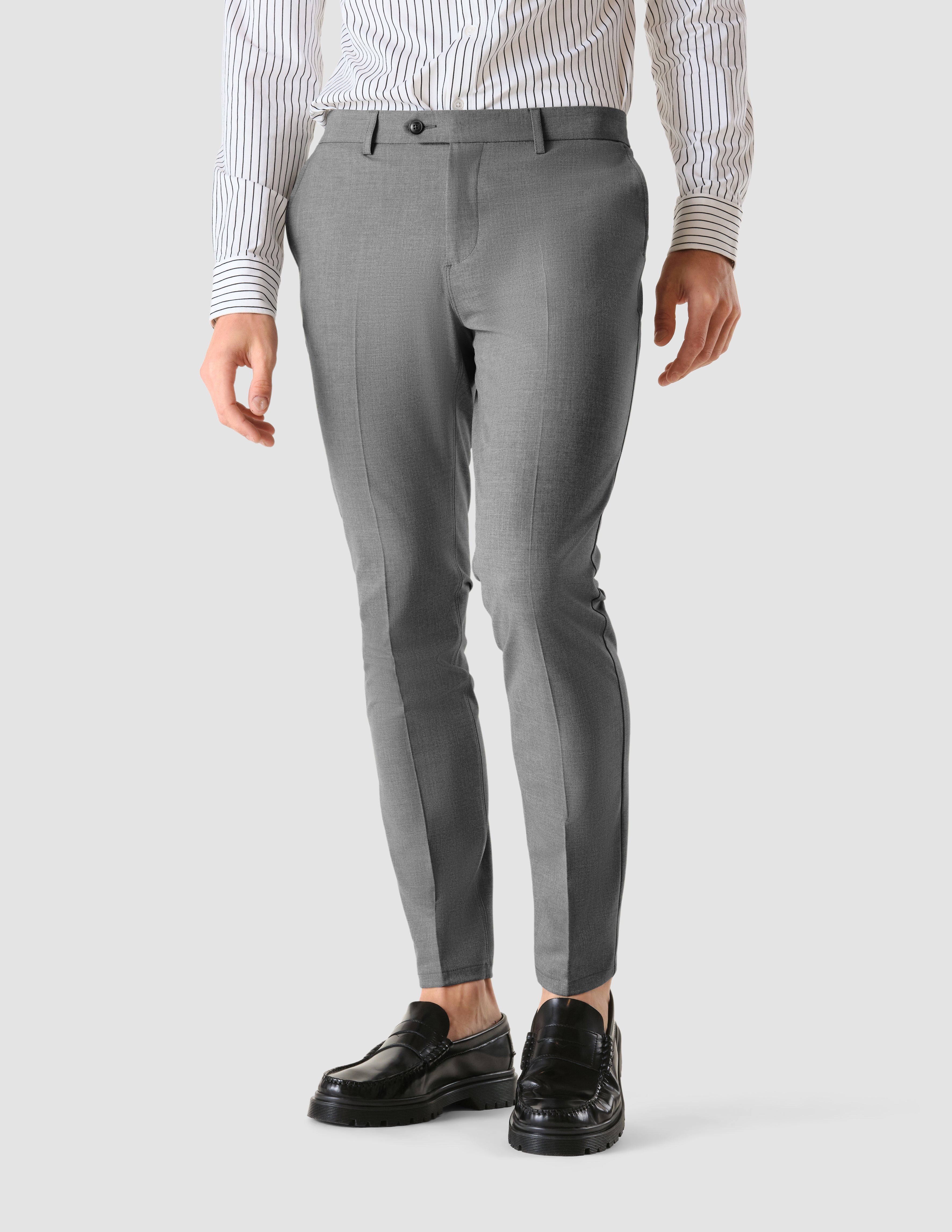 Essential Slim Fit Grey Suit Pant - 30