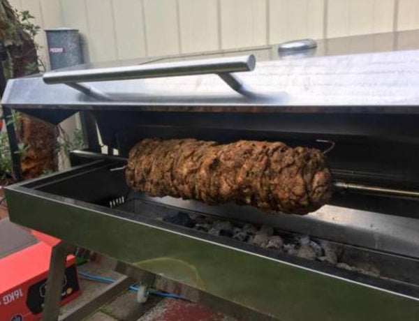 1200 mm Spartan Spit Rotisserie Roaster with kebab cooking