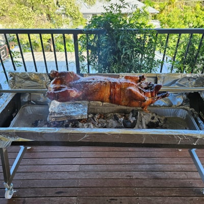 1500 mm BBQ Spit Rotisserie | Spartan whole pig cooking