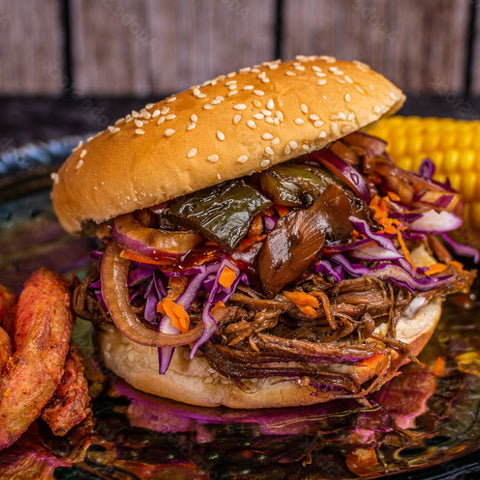 Texas style Brisket slider all ready to eat