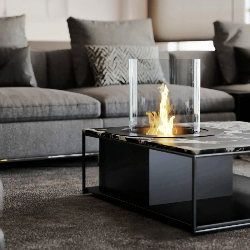 Fireplace | Planika Rondo Commerce inside a lounge room