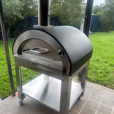Premium Pizza Oven | in outdoor area close up view