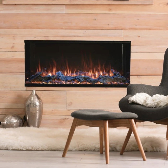 Electric Fireplace | Planika Astro Series  1800 mm model built into a wall