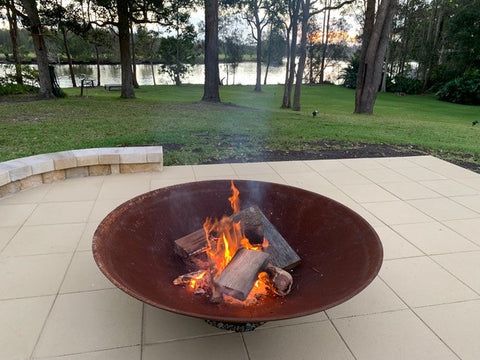 Wood for fire wood burning inside a fire pit