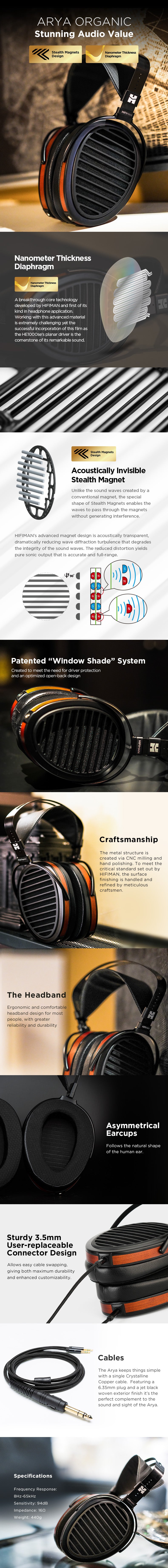 HiFiMan Arya Organic - C-Plan Audio