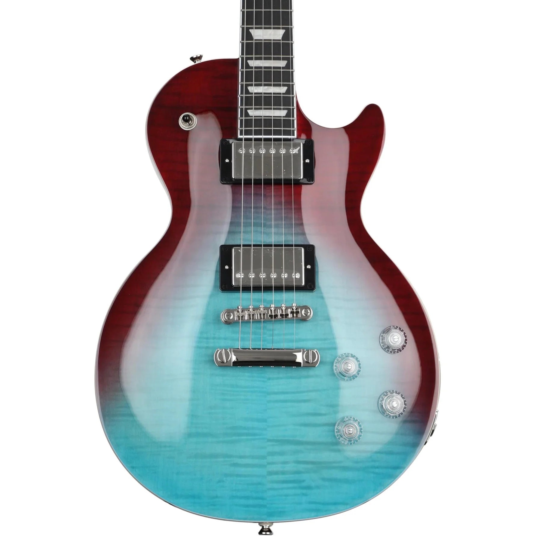 Epiphone - Les Paul Modern Figured , Blueberry Fade - Electric Guitar  - C-Plan Audio