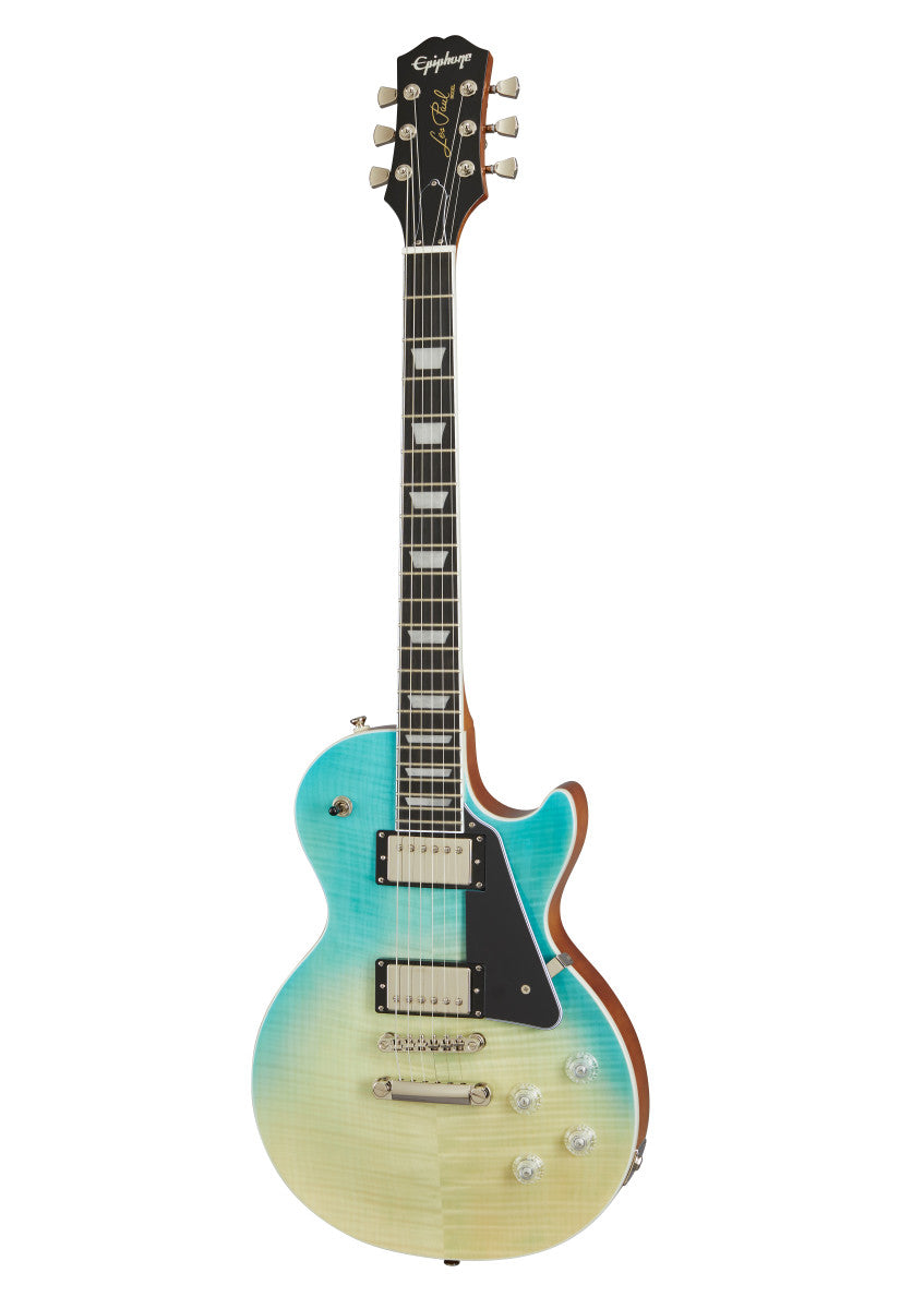 Epiphone - Les Paul Modern Figured , Caribbean Blue Fade - C-Plan Audio