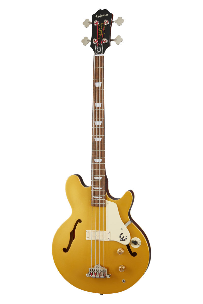 Epiphone Jack Casady Signature Bass Guitar - Metallic Gold - C-Plan Audio