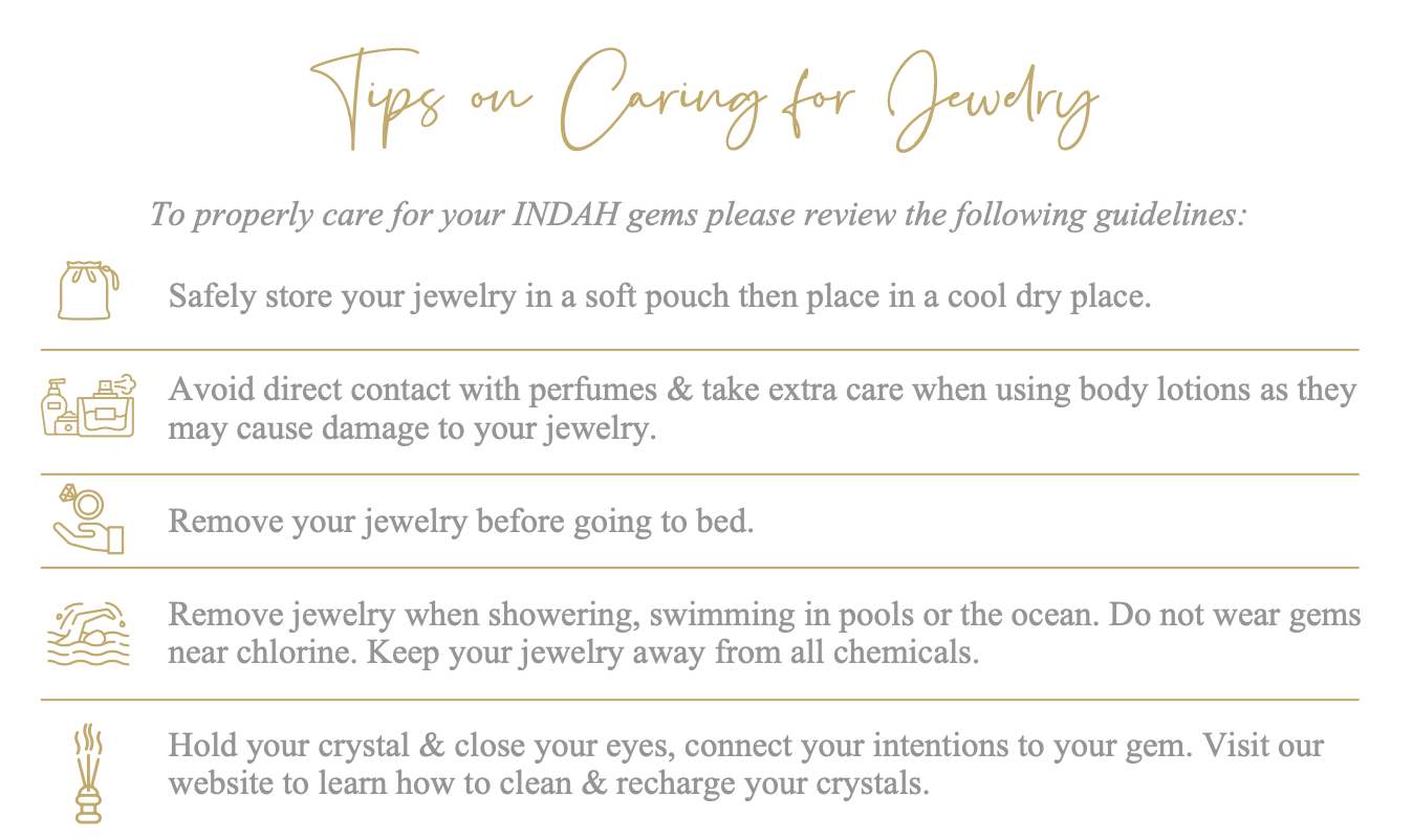 Tips for caring for your jewelry