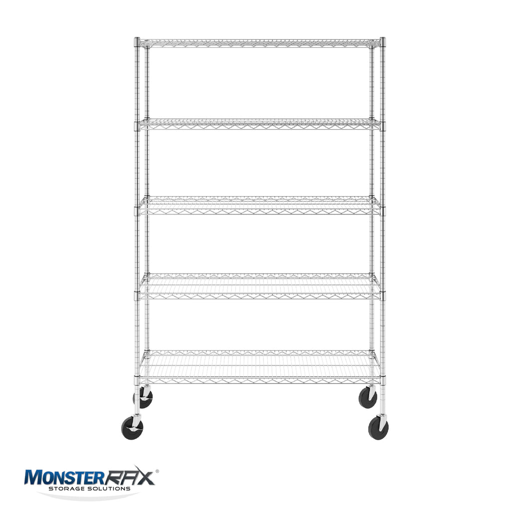 MonsterRax 24 x 48 Wall Shelves (2pk) - Bonus Accessory Hooks – MonsterRAX