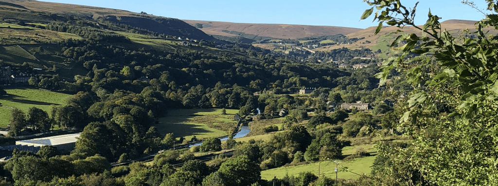 The beautiful Colne Valley in West Yorkshire