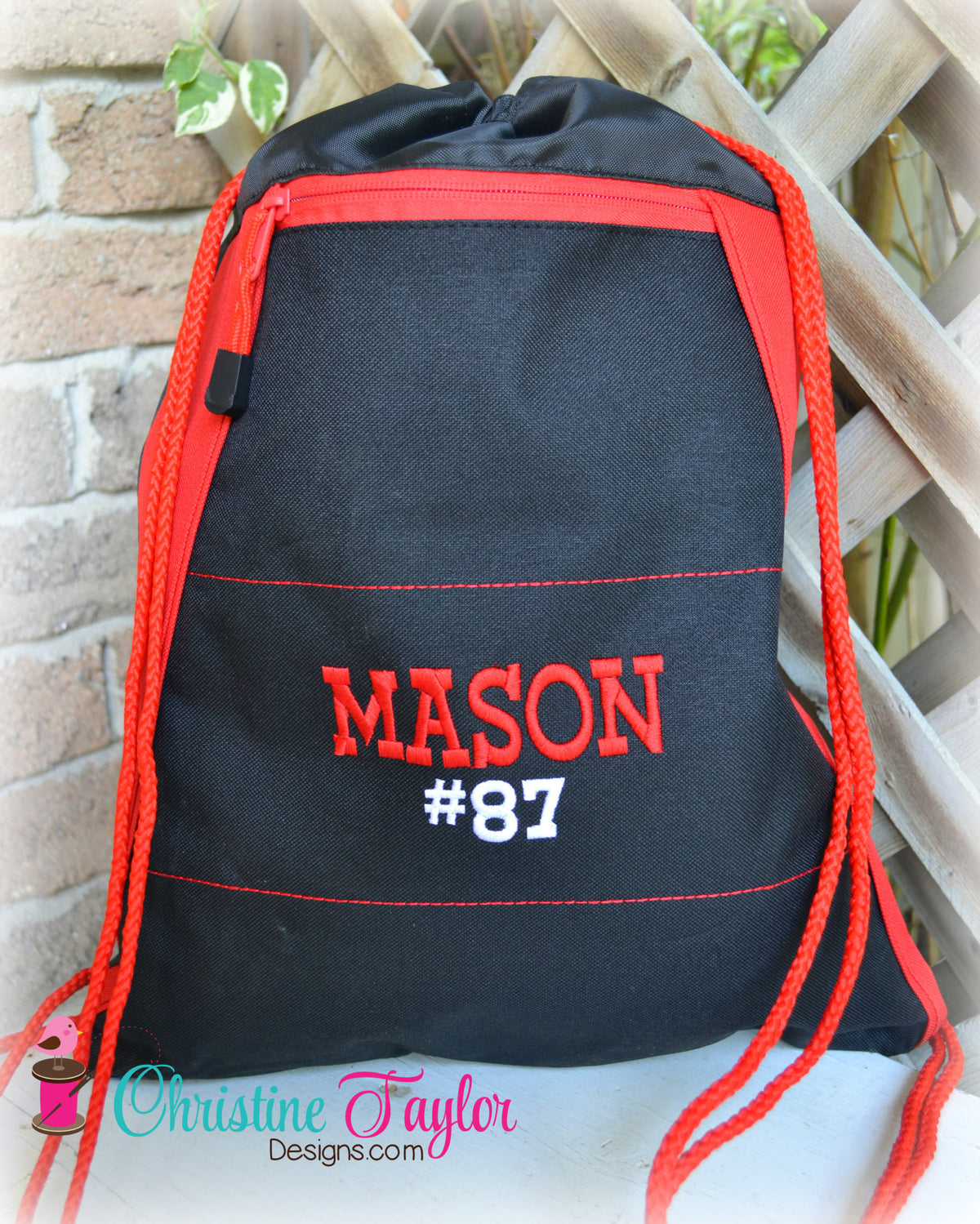 personalized cinch bag