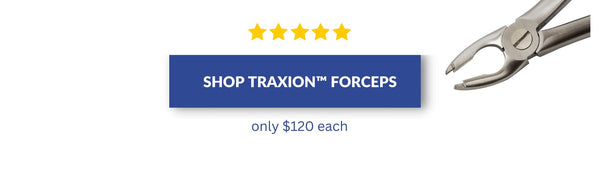 Traxion forceps extraction forceps