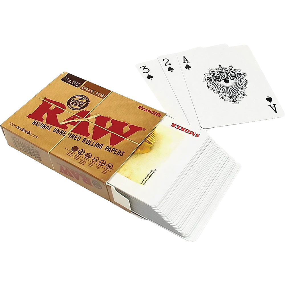 RAW - Playing Cards - Black – GoatSpotSmokeShop