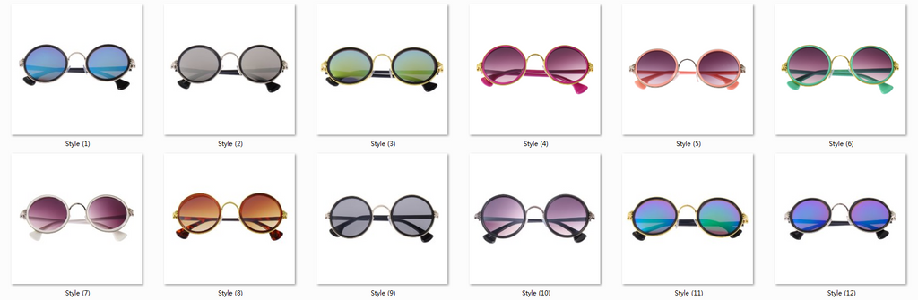 Fashion Brazil illesteva Sunglasses Round Vintage Retro Style Classical Metal Frames Eyewear sun glasses