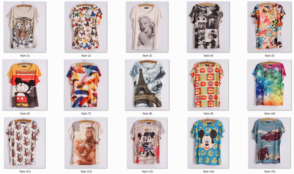 Fashion Women T Shirt Short Sleeve Eiffel Tower Print tshirts Women Tops T- Shirt Casual Patchwork Top Shirt Women