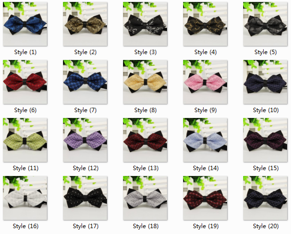 Hot Selling Bow Ties Formal Commercial Bow Tie Fashion Men's Bowties for Boys Accessories Butterfly Cravat Bowtie Butterflies