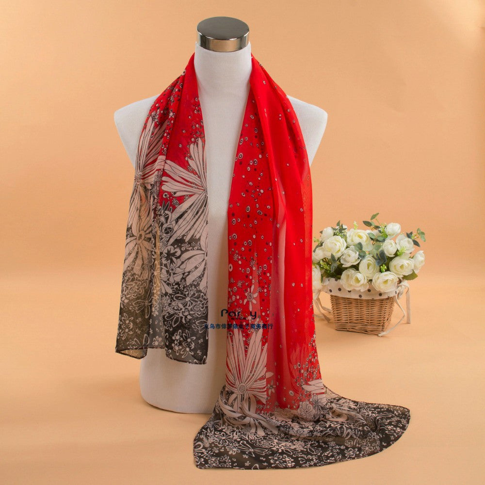 Women scarf fashion pashmina 2014 new design long shawl cape silk ...