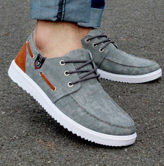 New Solid Men's Flats Shoes Casual Canvas Man Fashion | Buycoolprice