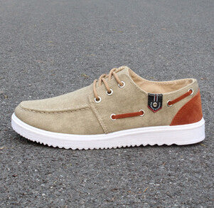 New Solid Men's Flats Shoes Casual Canvas Man Fashion | Buycoolprice