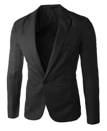 Male Fashion Slim Fit Casual Suit Red Navy Blue Blazer | Buycoolprice